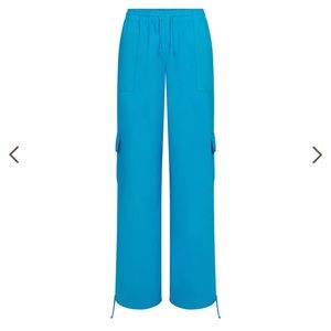 Skims Cover Up Cargo Pants Turquoise BNWT